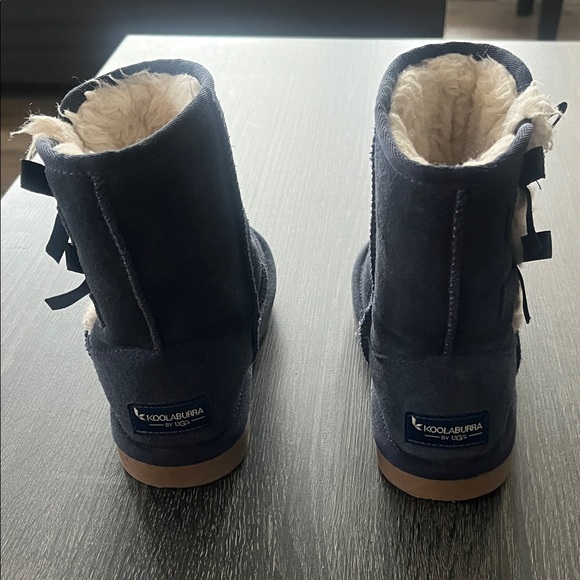 Cozy Navy Blue Faux Fur Lined Boots - Picture 2 of 6